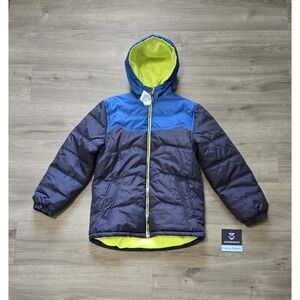 Waterfront Outdoor Collection Boys Large 14-16 fleece lined Blue Winter Coat NWT